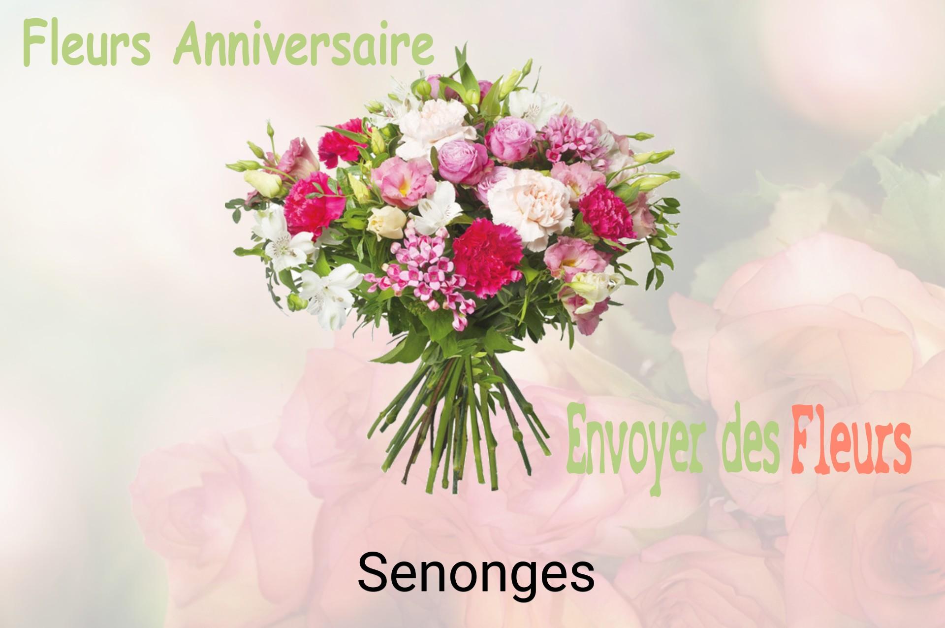 Bouquet de fleurs d’anniversaire livré à Senonges