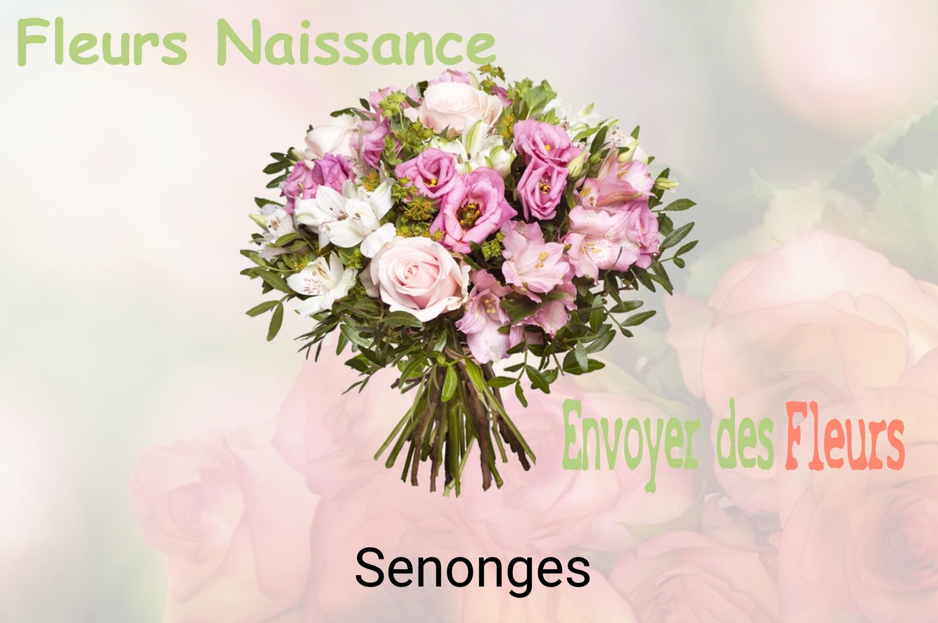 Bouquet de fleurs de naissance livré à Senonges